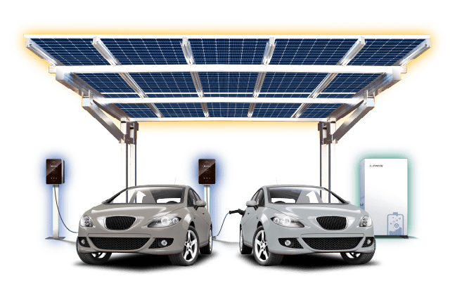 ソーラーカーポート2台用