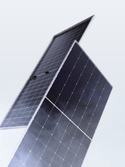 N型両面発電パネルを採用